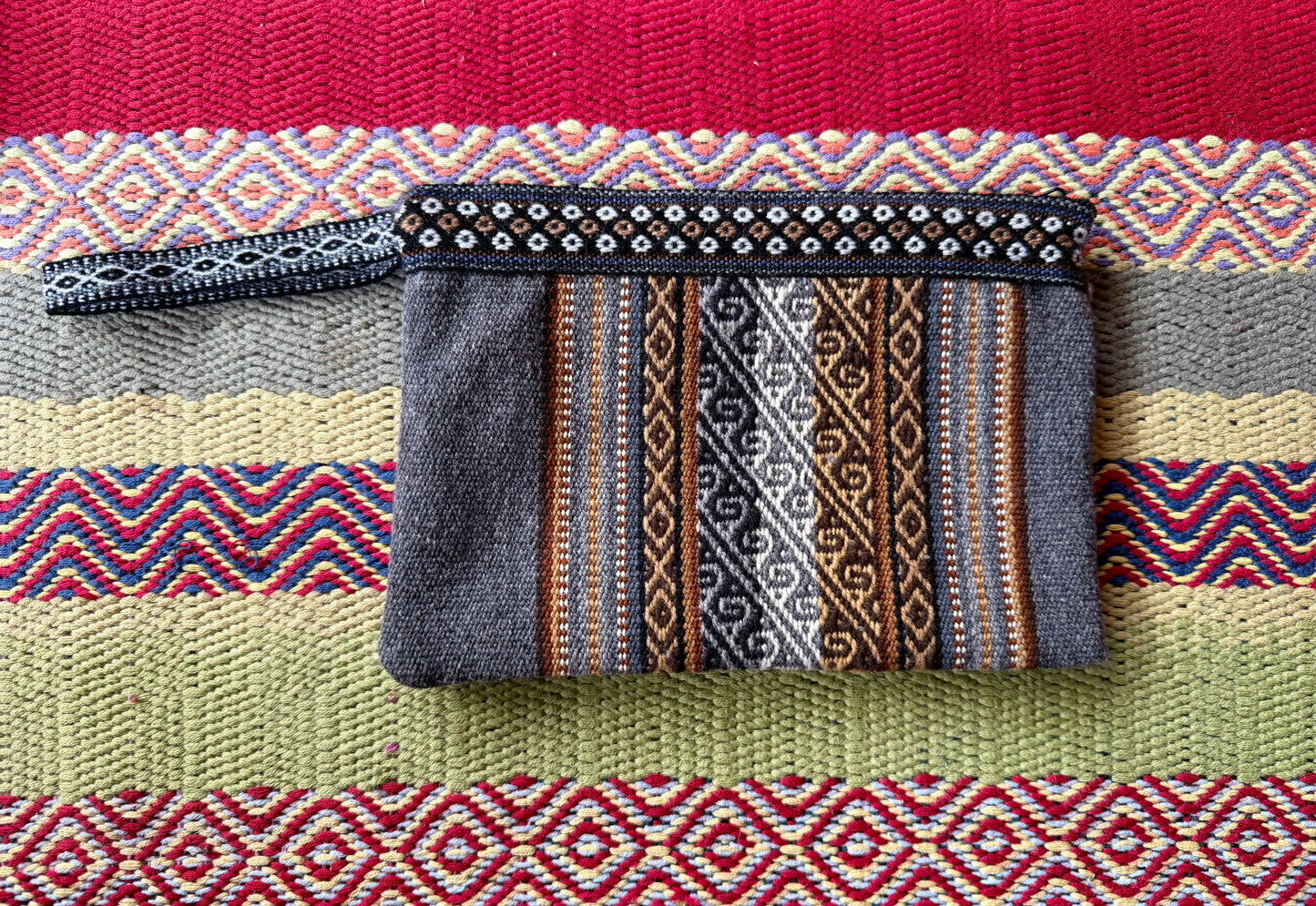 Andean Hand-Woven Wool Clutch Bag
